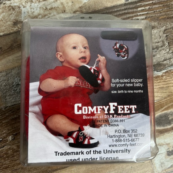Ohio State Buckeyes Comfy Feet Baby First Sneaker Slippers Birth to 9 Months - Picture 6 of 6